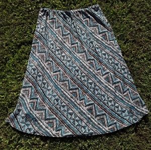 Dressbarn A-line midi skirt